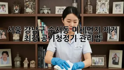 서울 강남구 수서동 미세먼지 제거 최강 공기청정기 관리법