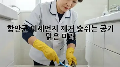 함안군 미세먼지 제거: 숨쉬는 공기, 맑은 미래