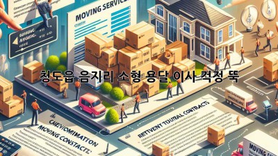청도읍 음지리 소형 용달 이사, 걱정 뚝!
